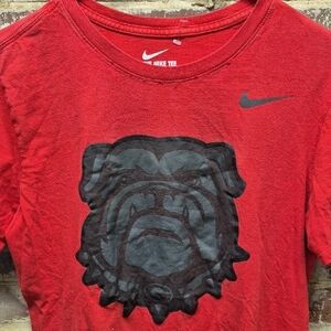 Nike Red Georgia bulldogs small T-shirt Mens
